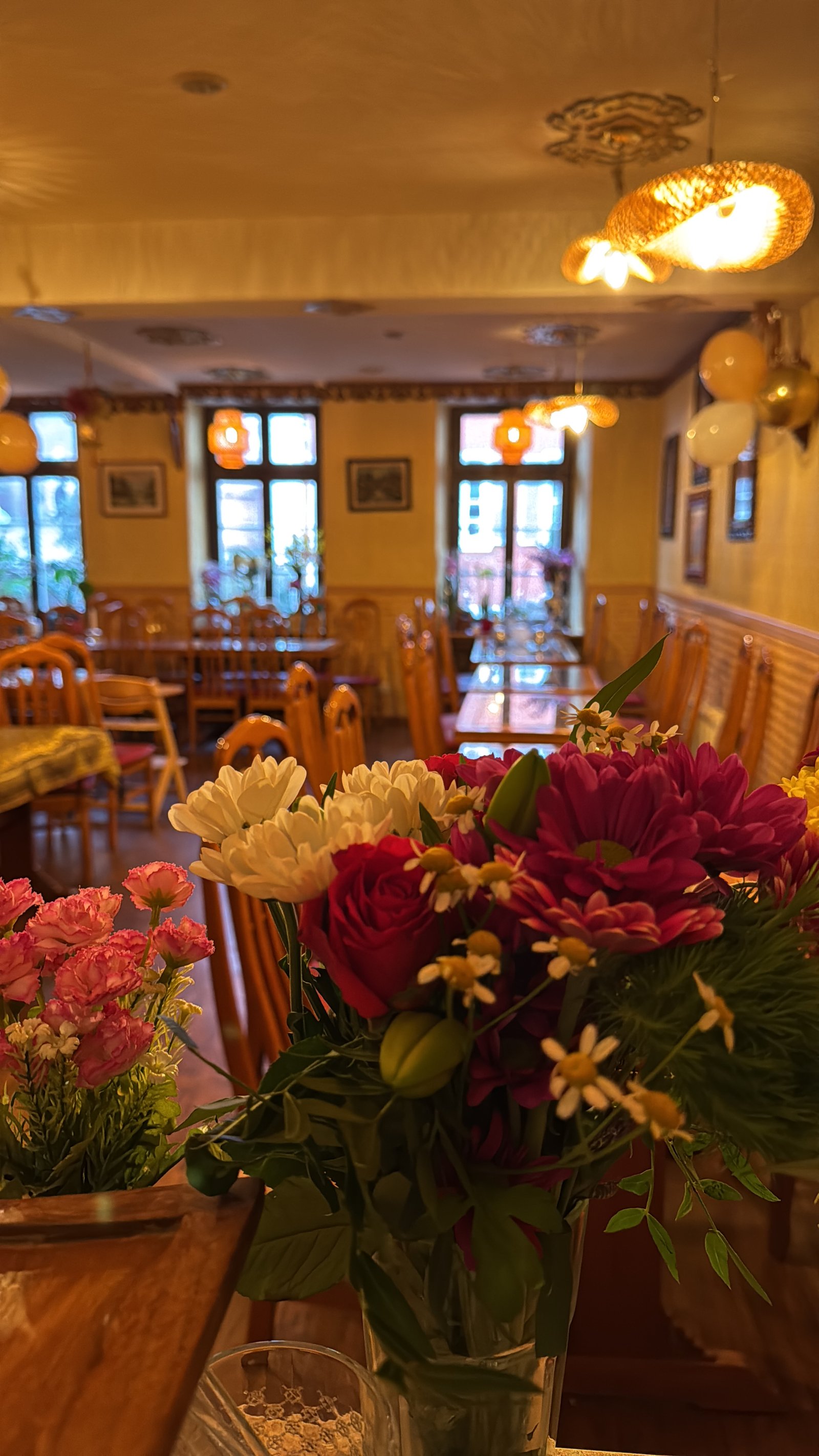 Innenraum des Chao Phraya Thai Restaurants in Heidelberg